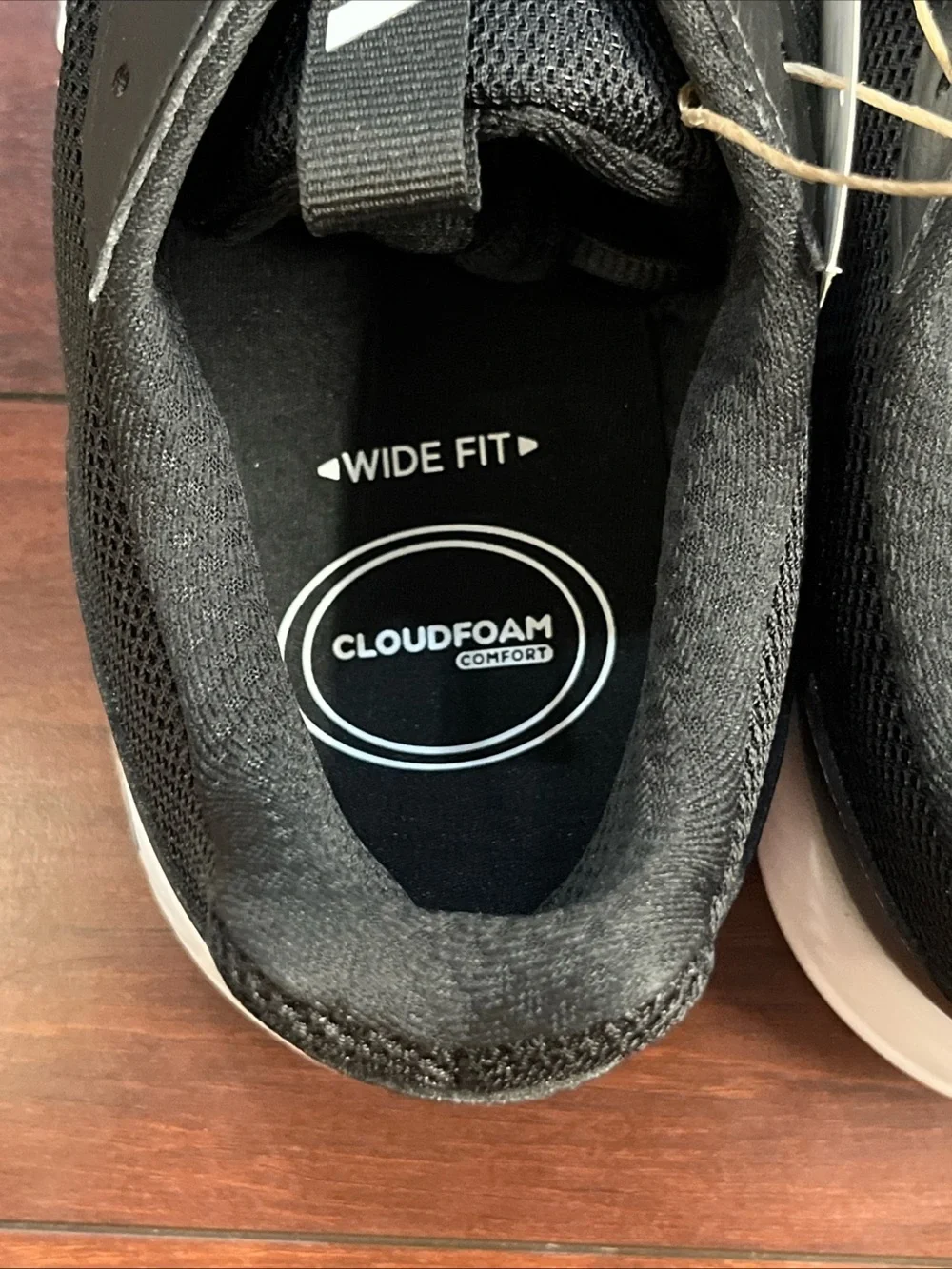 Mens 13 Adidas Cloudfoam Flex - Laces Black Shoe Sneaker Walking Running New Box